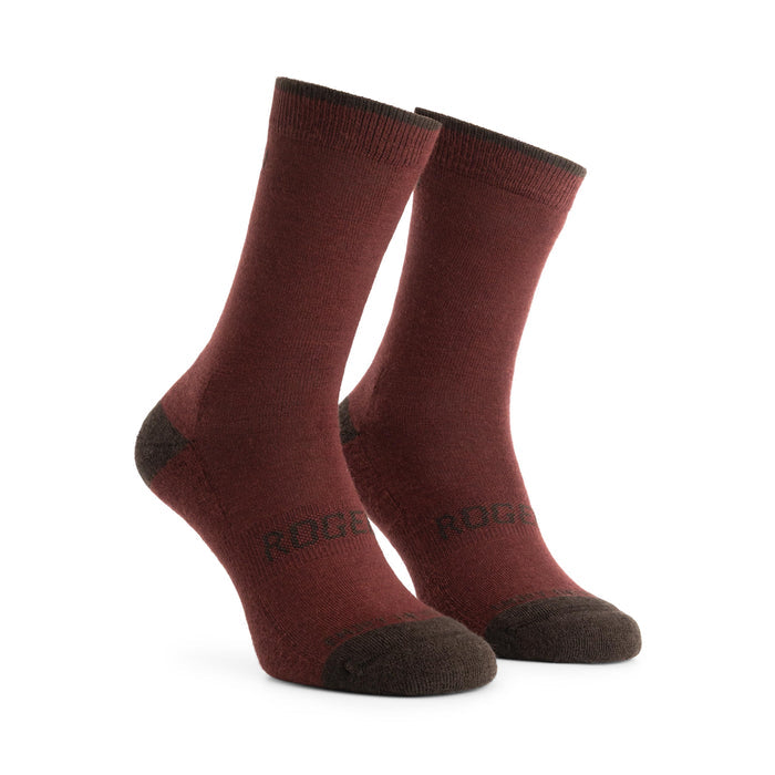 Rogelli Merino Wol fietssokken winter bordeaux.