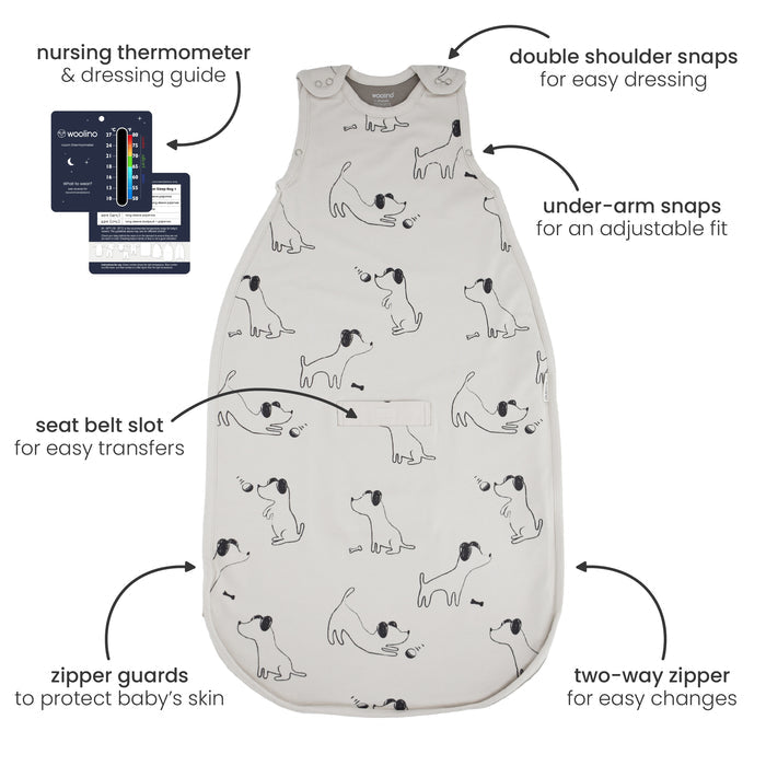 4 Season® Ultimate Baby Sleep Bag, Merino Wool & Organic Cotton, Sheep
