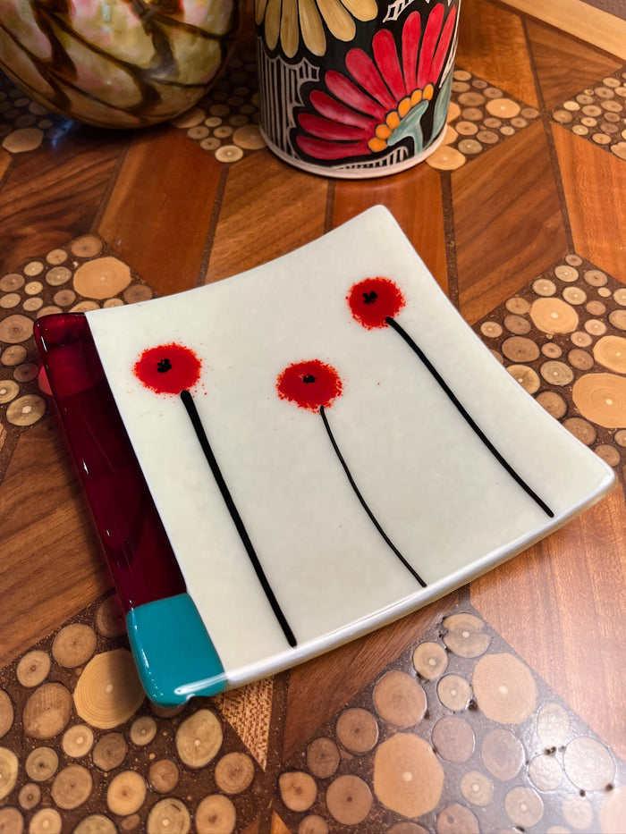 6x6 Glass Dish by Art Glass Array