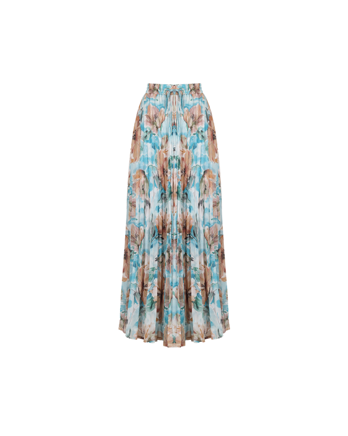 AUGUST PLEAT SKIRT WILTED FLORAL
