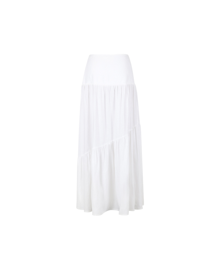 BONITA LINEN SKIRT WHITE