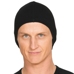 Man wearing black beanie.