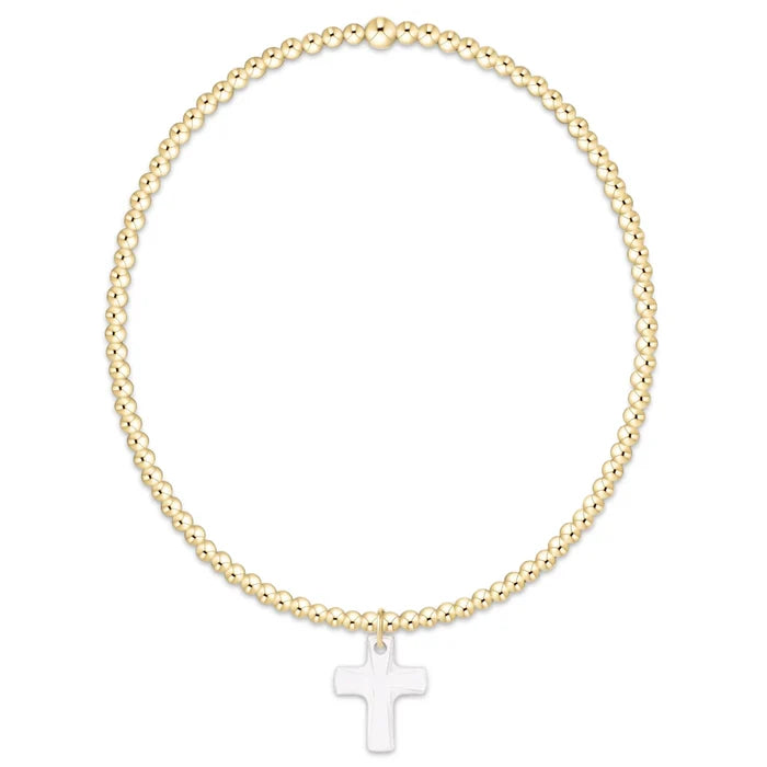 E Newton| Classic gold 2mm Blessed Crystal Charm