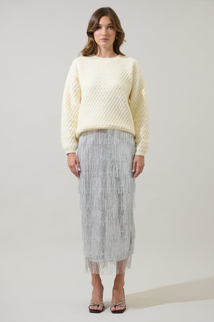 Estery Sequin Maxi Skirt