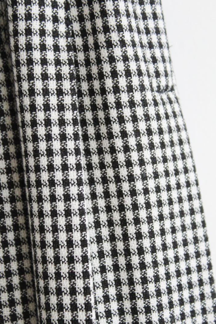 gingham pleat skirt
