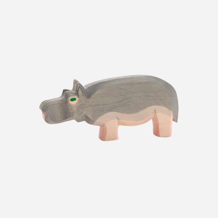 Handcrafted Wooden Hippo