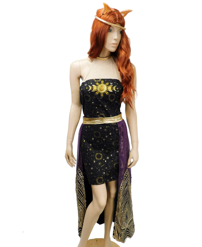 Moon Phase Dress and Skirt Gothic Wolf Girl Cosplay Costume