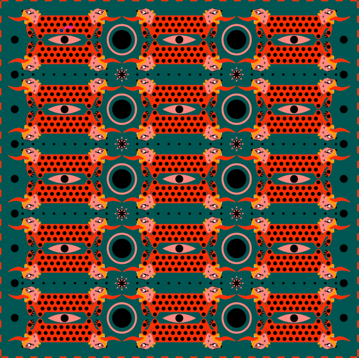 MUR Orange Tiger Bandana
