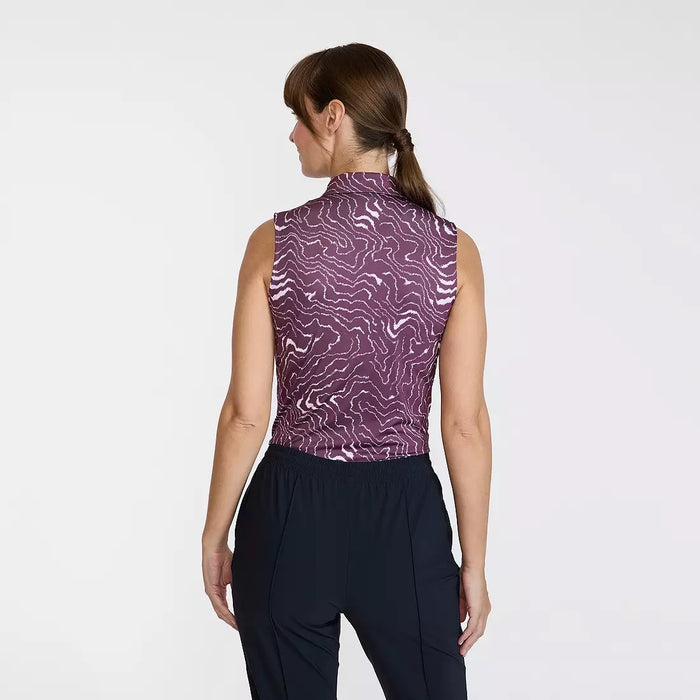 New Bad Birdie Women's Sleeveless Core Golf Polo - Rave Runner