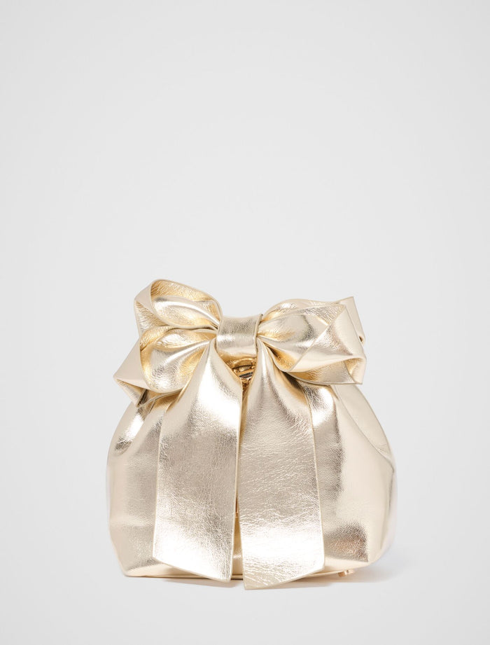 Petra Bow Metal Handle Clutch Forever New