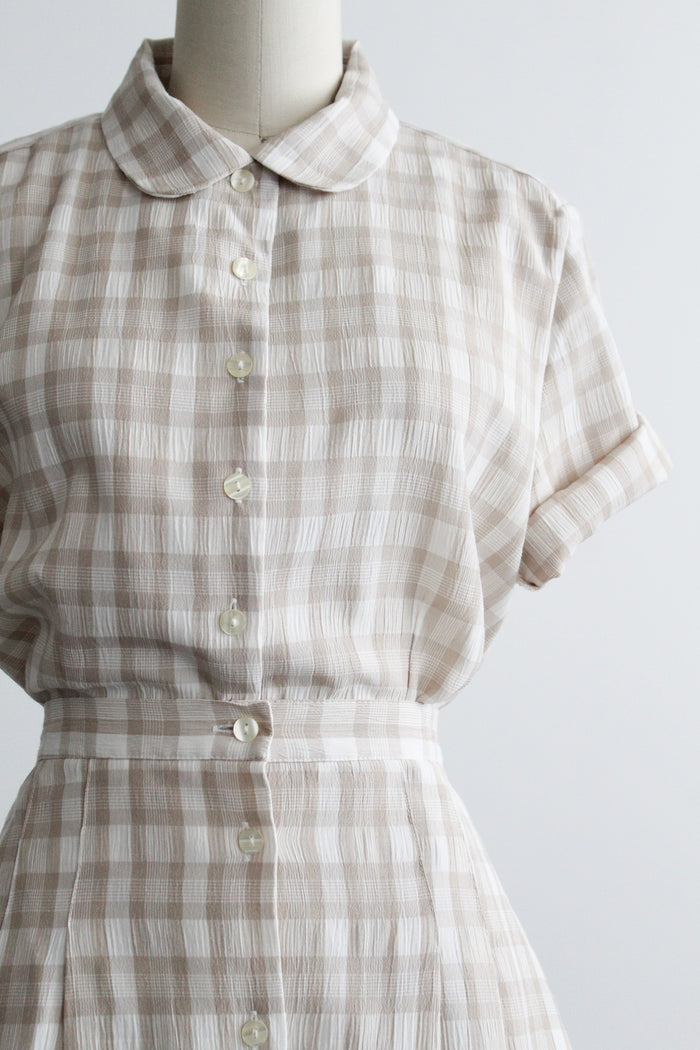 picnic gingham skirt set