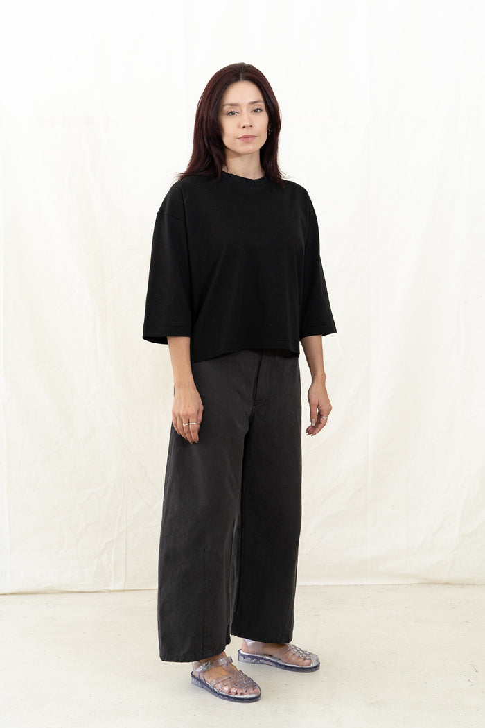 SARAHWEAR Stella Black Jersey Shirt