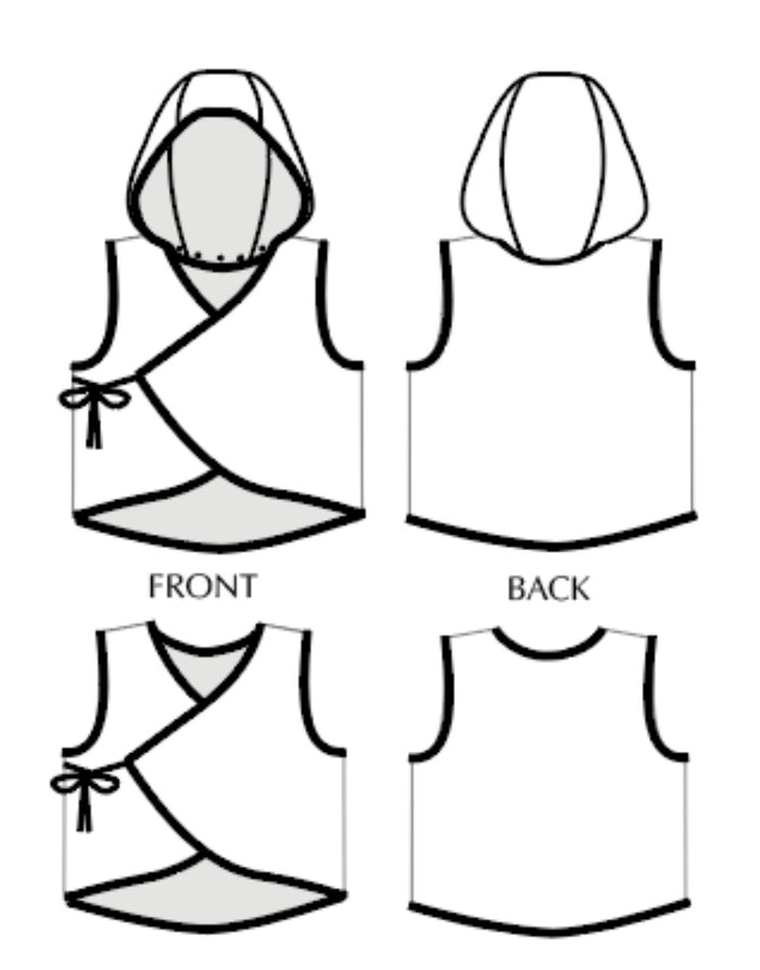 Tie Bolero Paper Sewing Pattern, Sew Different