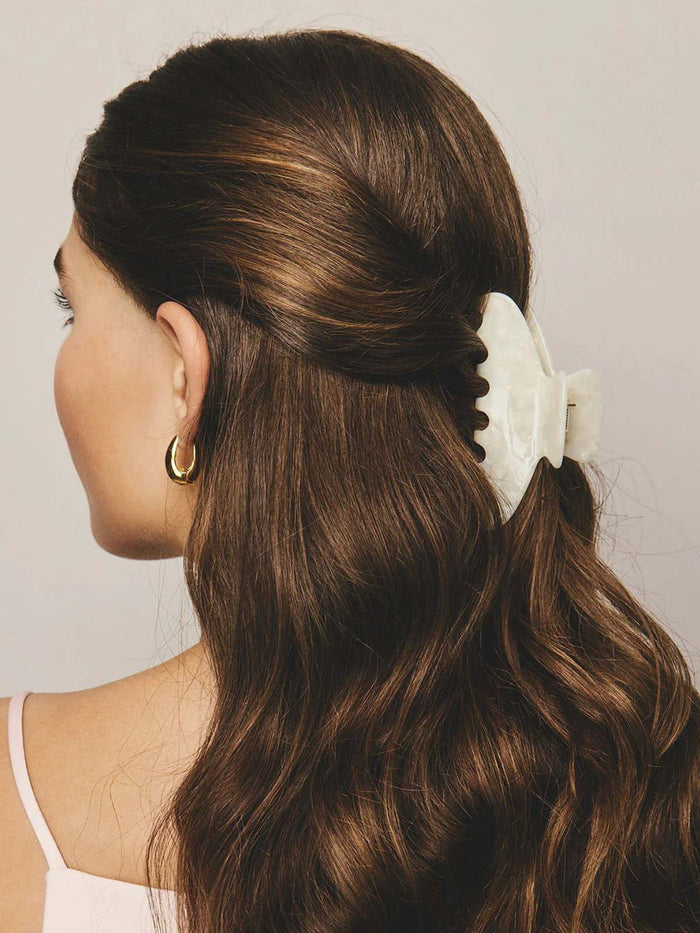 Yoyo Hair Clip - Cream
