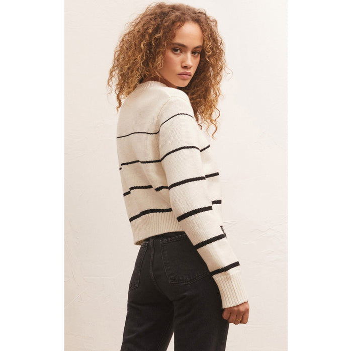 Z-Supply - Milan Stripe Sweater 3881 - Natural