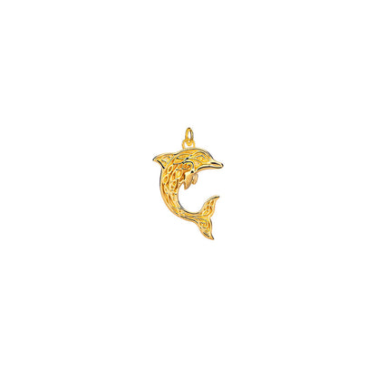 18k Vermeil over Sterling Silver Dolphin Charm