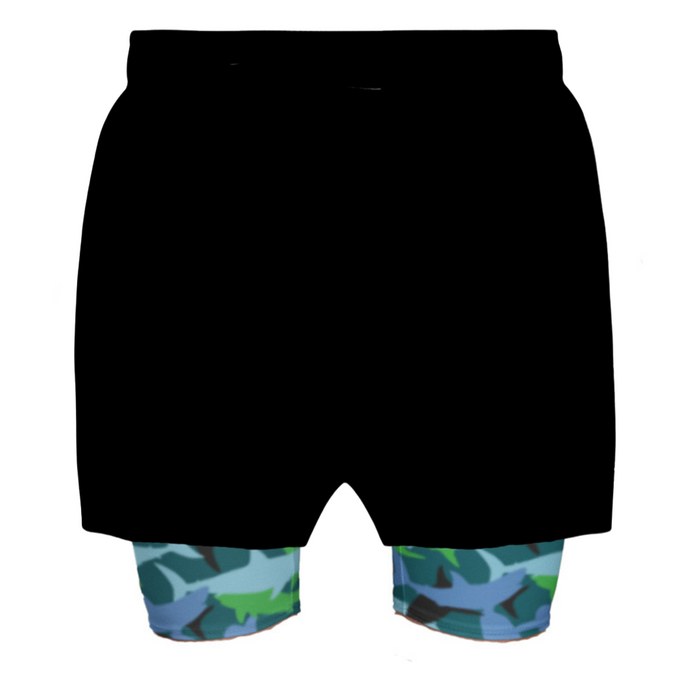 2 in 1 Double Layer Ultra Shorts | Fin Frenzy