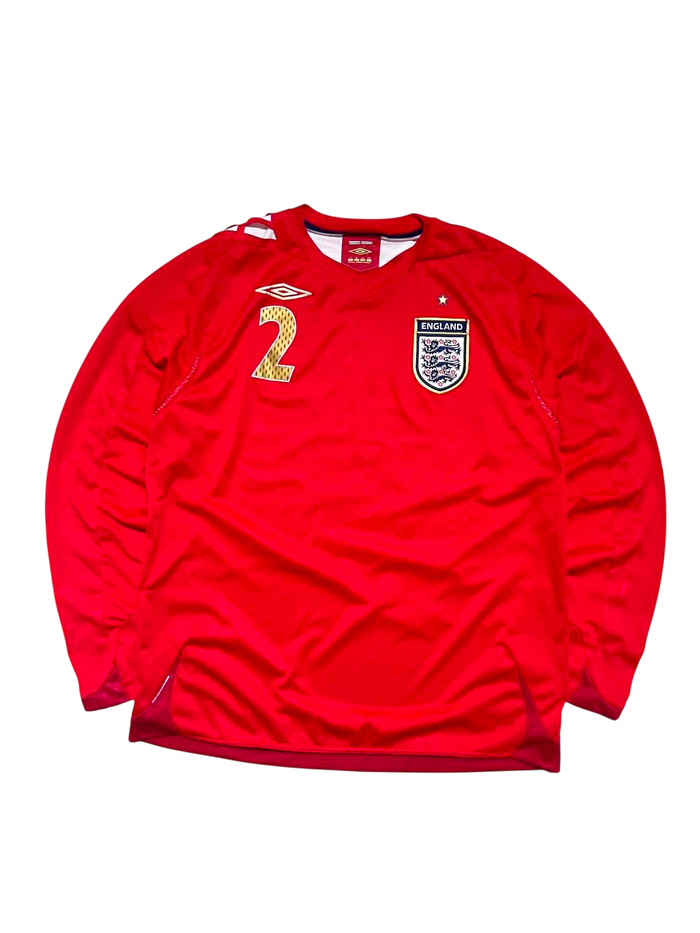 2006-08 England Longsleeve Jersey 2 RUSH (XL)