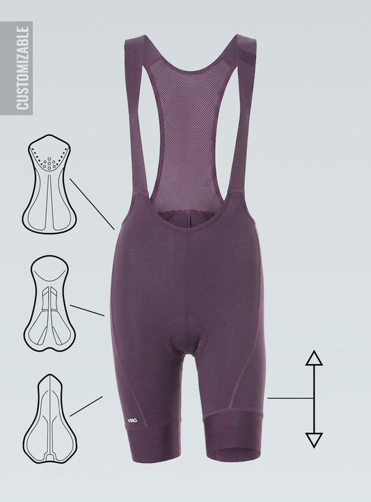 329 MFU CUSTOM VRG GRAPE BIB SHORTS - WOMEN