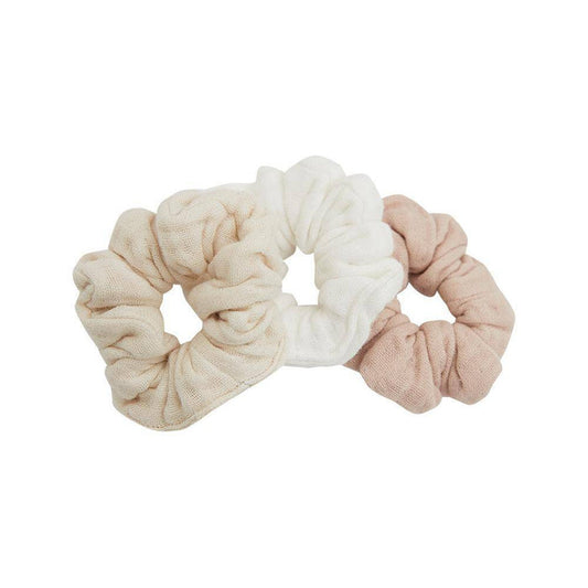 Leevje Scrunchies aus Musselin im 3er-Set