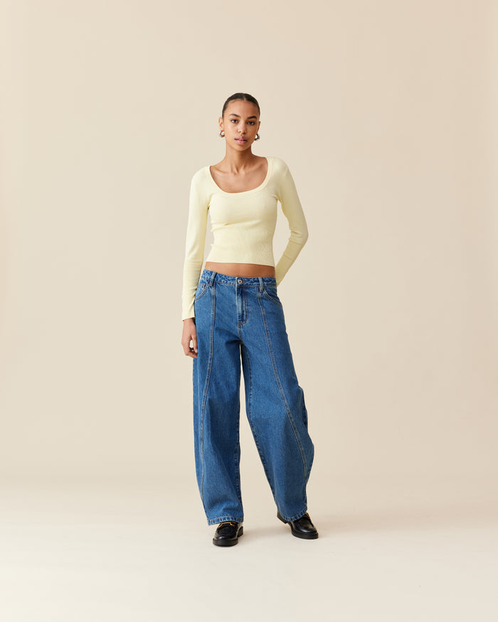 ANNA KNIT TOP BUTTER