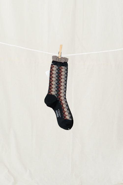 Antipast Argyles Women's Socks - Black