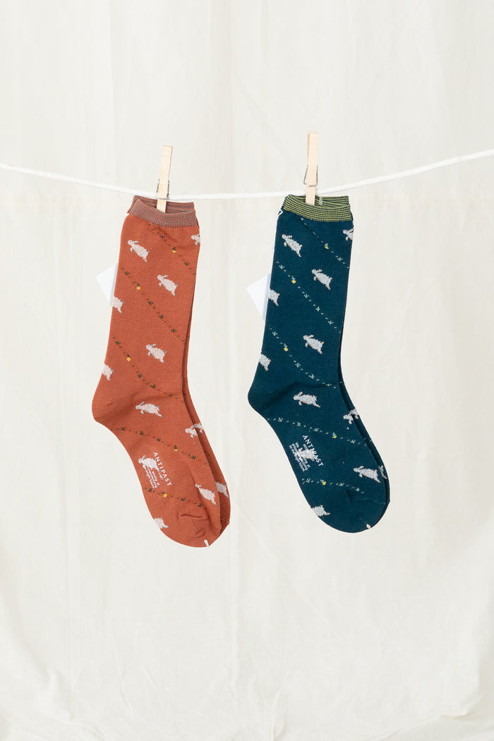 Antipast Bunny Women's Socks - Orange