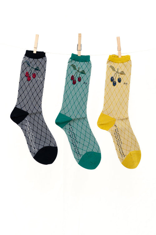 Antipast Cherry on Diamond Women's Socks