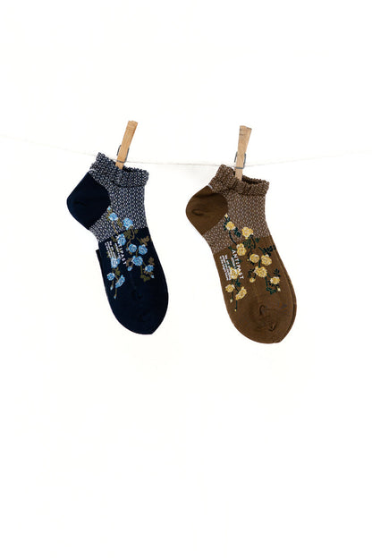Antipast Flower on Basket Women's Cover Socks