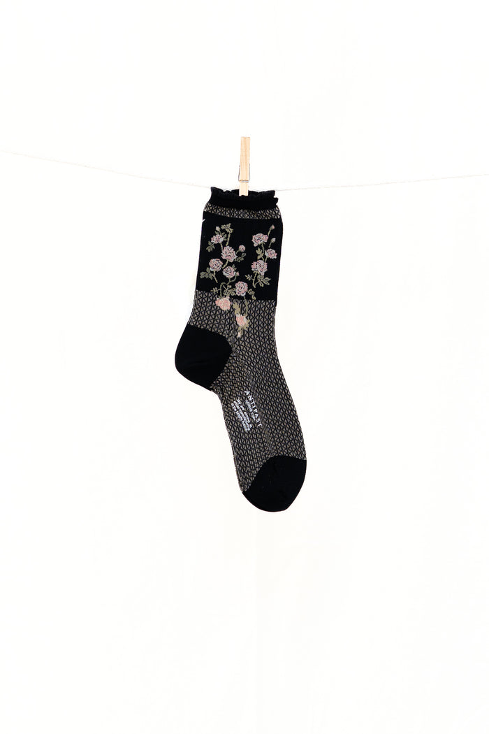 Antipast Flower on Basket Women's Socks
