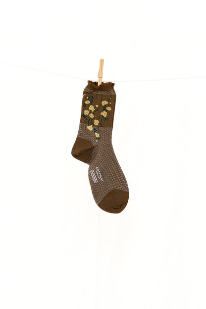 Antipast Flower on Basket Women's Socks