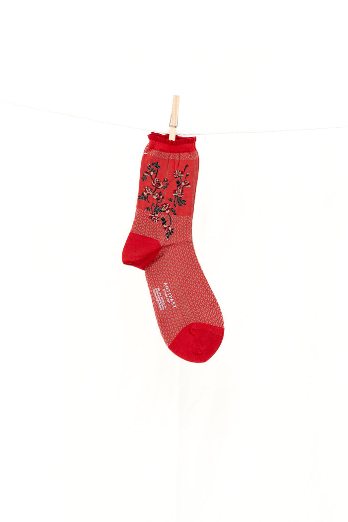 Antipast Flower on Basket Women's Socks