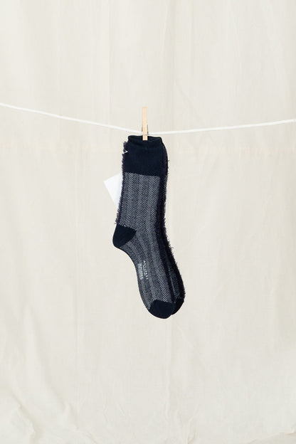 Antipast Fringe Women's Socks - Navy