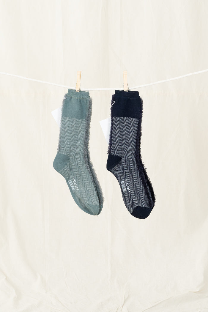Antipast Fringe Women's Socks - Navy