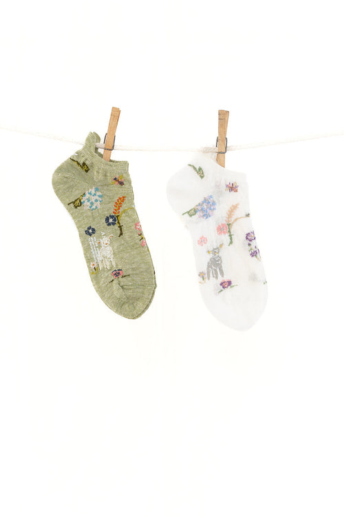 Antipast Garden Flower Women's Cover Socks
