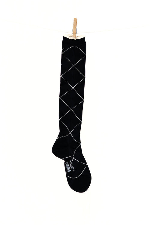 Antipast See Through Argyle Women's Knee High Socks