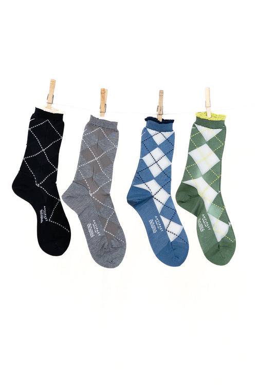 Antipast See Through Argyle Women's Socks