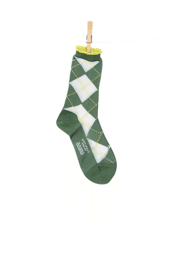 Antipast See Through Argyle Women's Socks