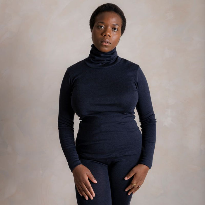 Auk Women's Top - Merino Wool & Silk - Cosmos