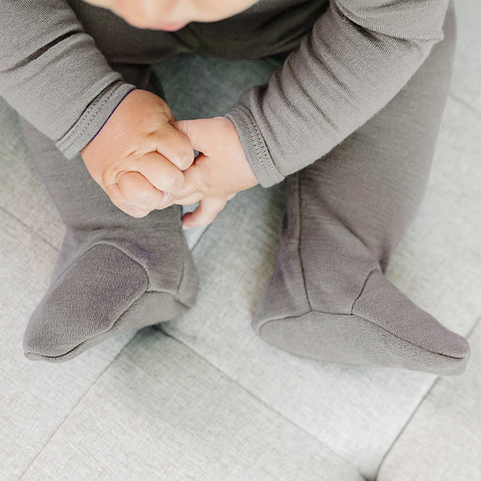 Baby Footed Pants, Merino Wool, Dove