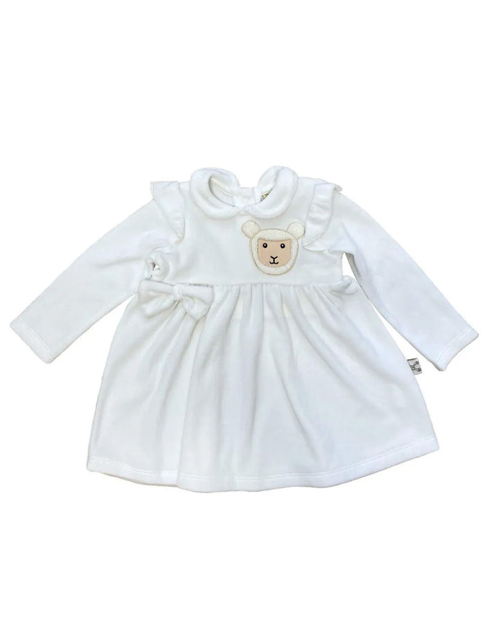 Baby Valour Cotton Sheep Dress - White #color-white