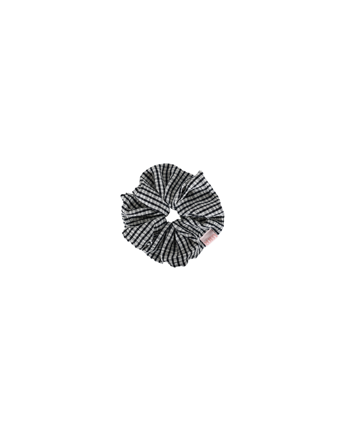 BETTY SCRUNCHIE BLACK GINGHAM
