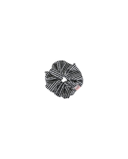 BETTY SCRUNCHIE BLACK GINGHAM