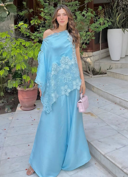 Blue Marlene Top