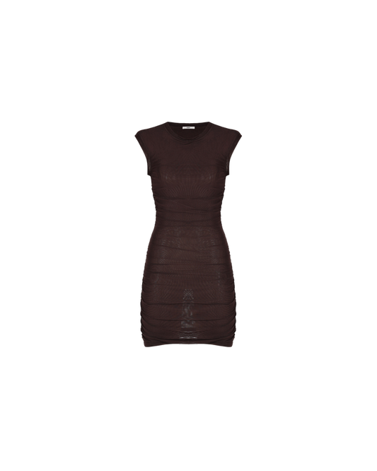 BOUNCE MESH TANK MINIDRESS JAVA