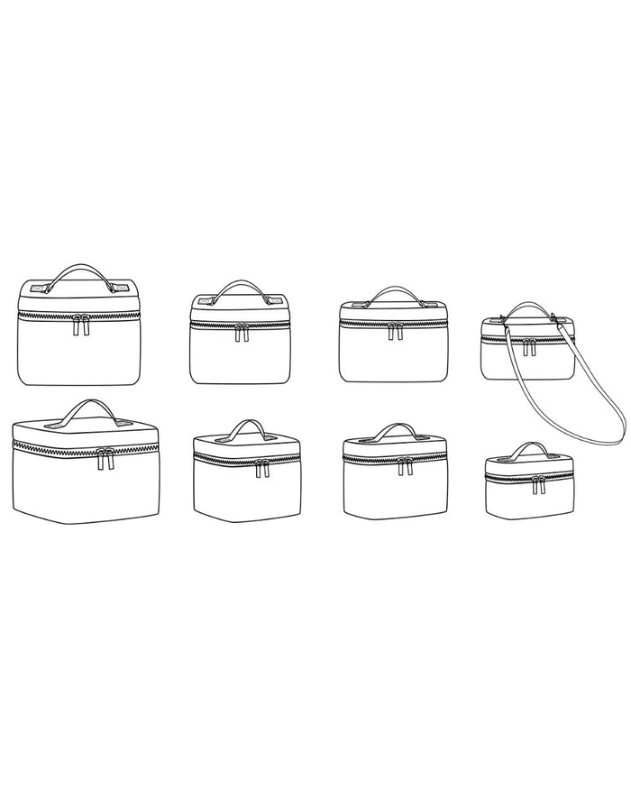 Bristol Vanity Case Paper Sewing Pattern, Ikatee