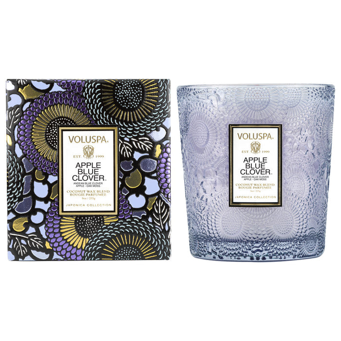 Candle Apple Blue Clover