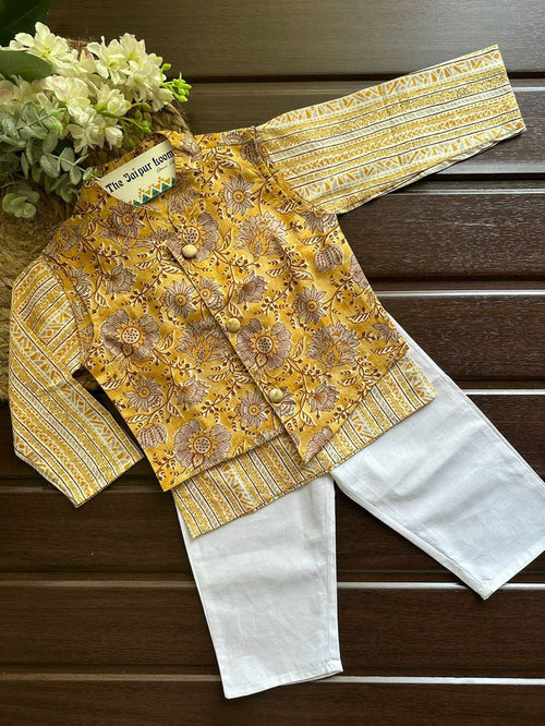Chakri Jacket Set - Yellow