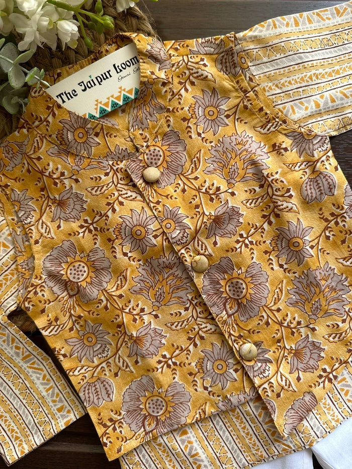 Chakri Jacket Set - Yellow