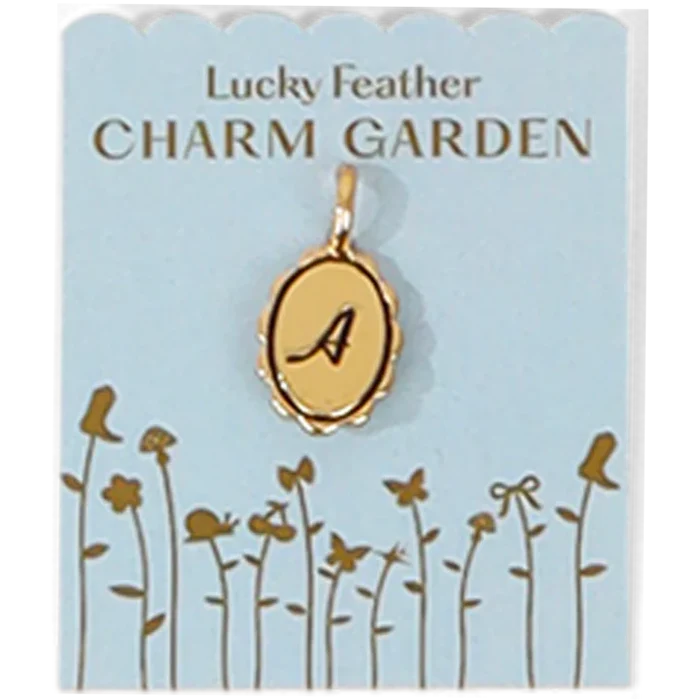 Charm Garden - Gold Scalloped Initial Charm